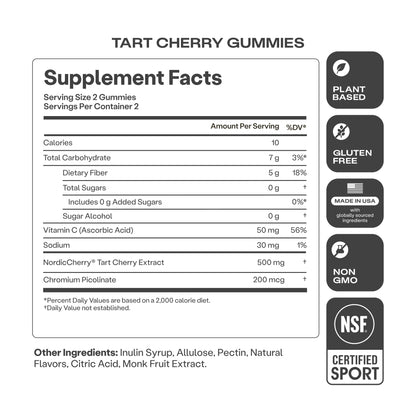 Humann Tart Cherry Gummies 4ct