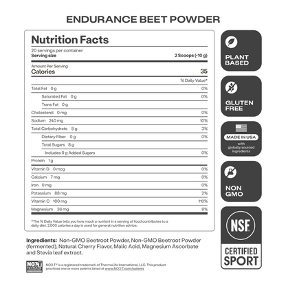 Humann Endurance Beet Powder (Formerly SuperBeets® Sport)