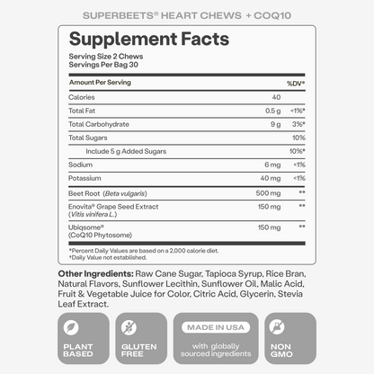 SuperBeets® Heart Chews Advanced