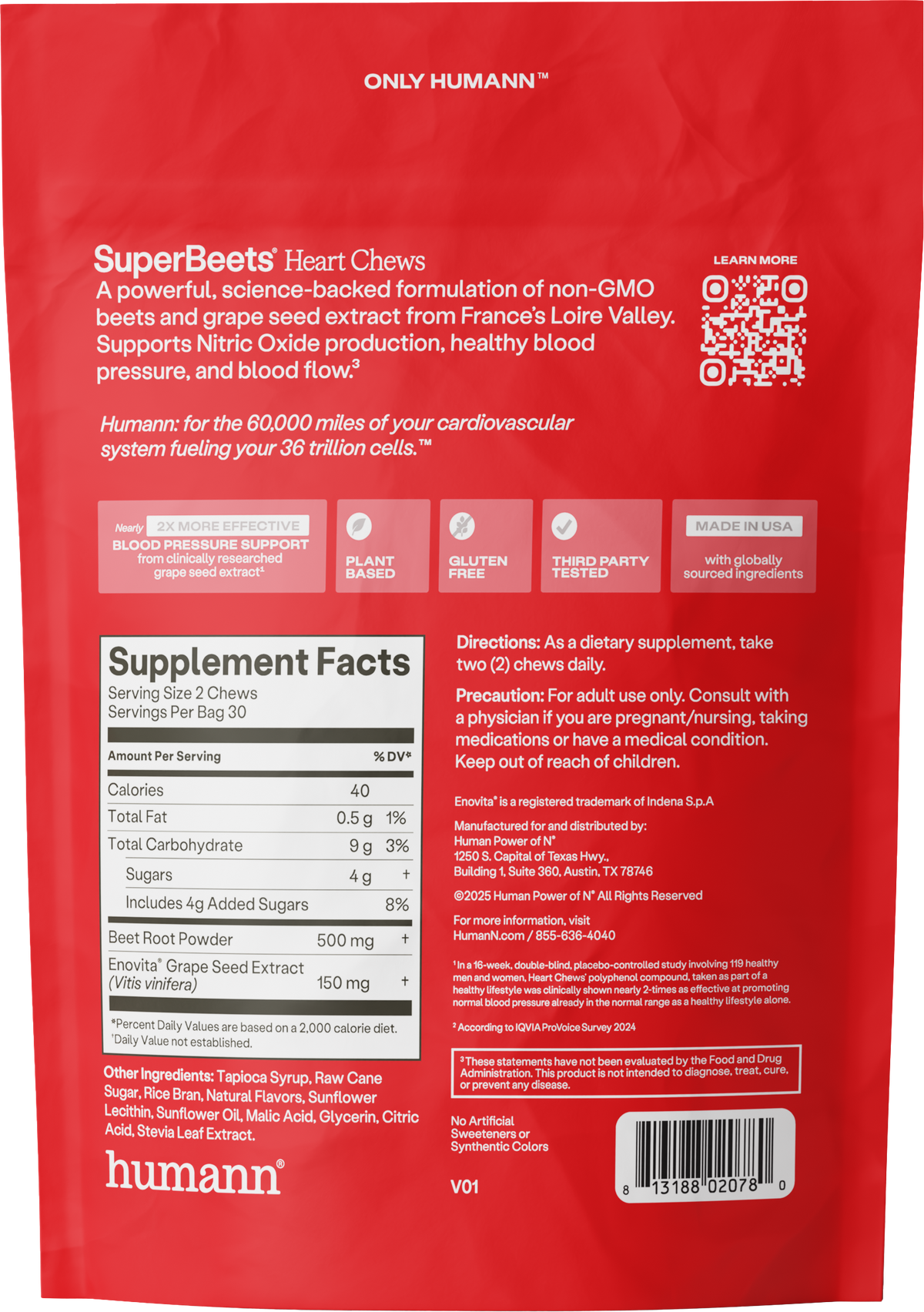 Humann SuperBeets ® Heart Chews